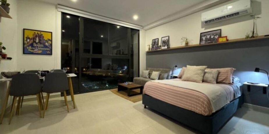 Apartaestudio ideal para rentas cortas, con vista al mar en un piso 11